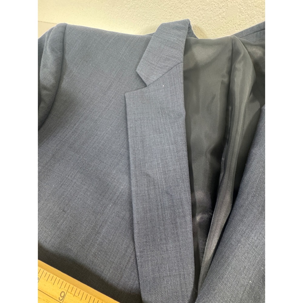 Jones New York Mens Navy Blue Wool Suit Jacket Pants Set - Picture 13 of 16